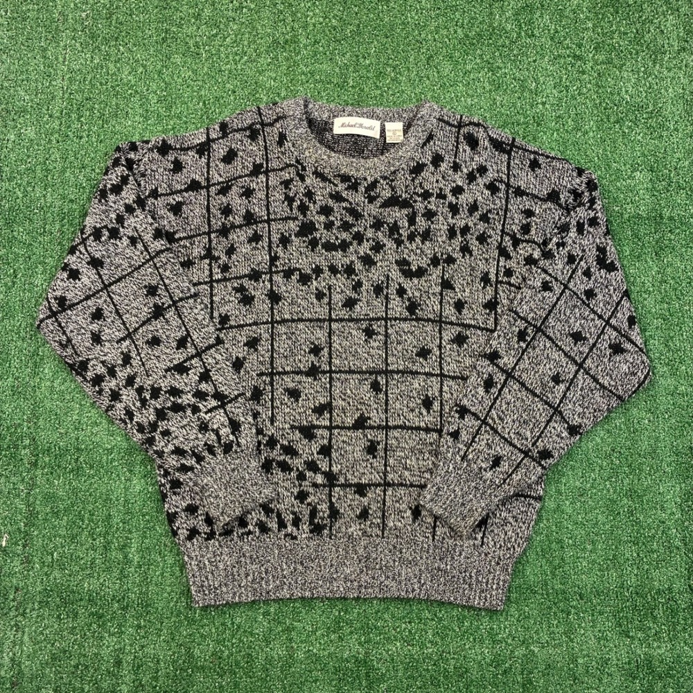 Vintage 90s Michael Gerald Abstract Sweater‎